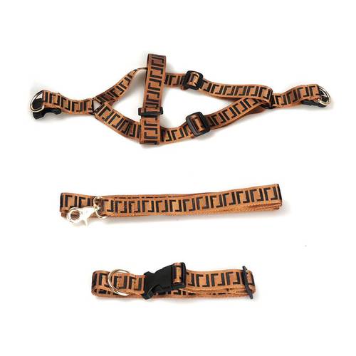 Poodle Harness/Collar/Leash Outdoor Leading Necklace 3 Pcs Set LC0205