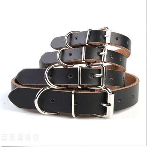 Popular Adjustable Cow Leather Pet Dog Cat Puppy Collar Neck Buckle For Pet