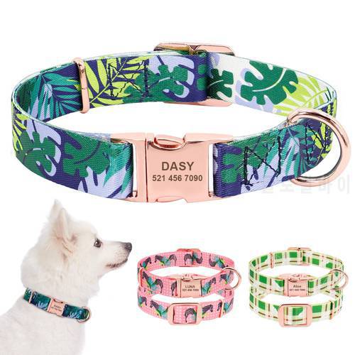 Personalized Dog Collar Custom Puppy Pet Collar Pitbull Collars Pets Acessorios Products Small Dog Collar for Medium Large Pet