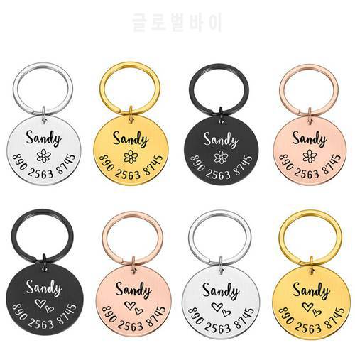 Anti-lost ID Tag Collar Dog Personalized Pet ID Tag Engraved Pet ID Name for Cat Puppy Dog Collar Tag Name Pet Accessories