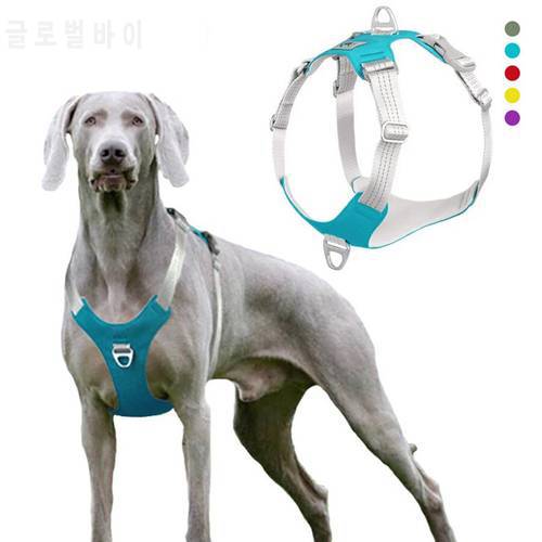 Pet Dog Harness Adjustable Reflective Dog Chest Strap Vest For Small Medium Large Dogs Outdoor Training Protective Dog Harness