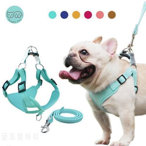 Pet Dog Reflective Harness Vest Cute Harness And Leash Set For Small Medium Dogs Puppy French Bulldog Pug Accesorios Para Gatos