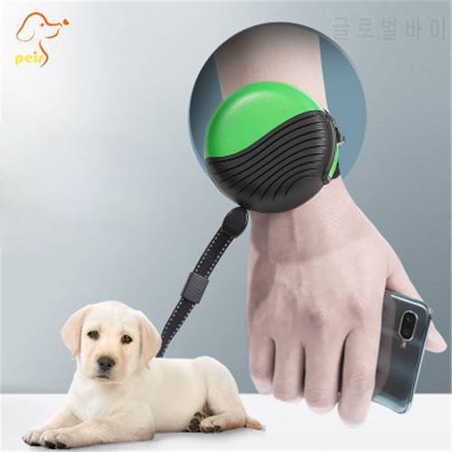 Wrist Pet Rope Handsfree Pet Dog Traction Rope Telescopic Traction Topes Auto Retractable Dog Ropes Pet Dogs Dual Pet Leash Rope