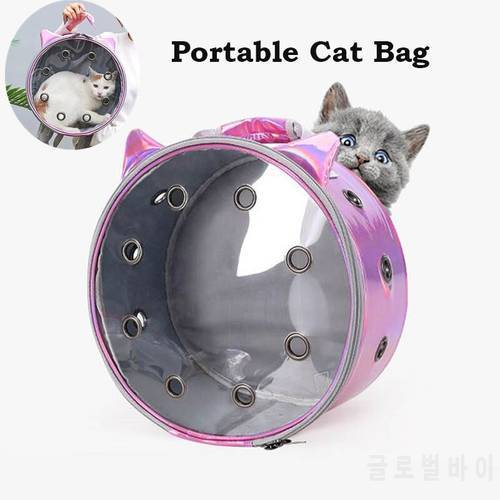 Pet Backpack Bag Portable Cat Transparent Space Capsule Breathable Small Dog Bag Carrier Outdoor Dog Carrying For Dog Suppliers