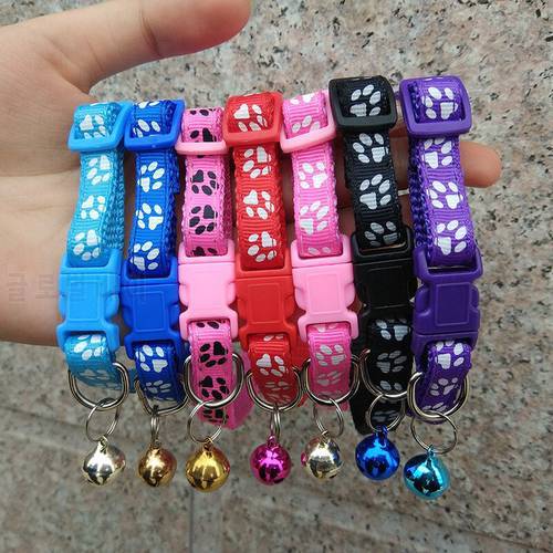 Easy Wear Cat Dog Pet Collar with Bell Adjustable Buckle Dog Collar Cat Puppy Pet Supplies Accessories Small Dog Chihuahua Name