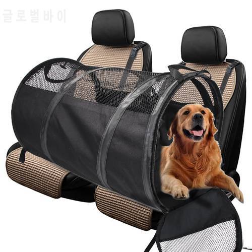 Tunnel Pet Travel Tube Automotive Barrier Cab Carrier Portable Dog Cat Kennels Shelter Car Seat Kennel Pet Travel Carrier Bag