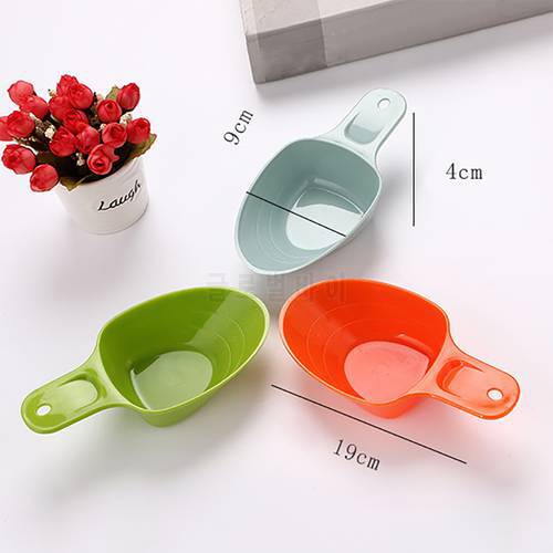 Portable Pet Food Scoop Plastic Measuring Cup Dog Food Scoop Pet Supplies for Dog Cat Feeding Bowl Kitchen Spoon