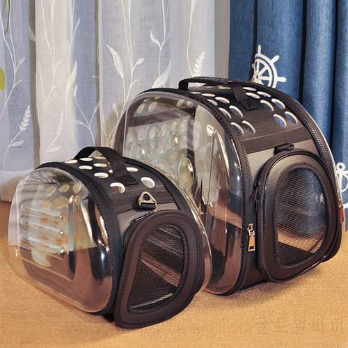 Dog Cat Carrier Bag Handbag Transparent Breathable Portable Outdoor Travel Pet Carrying Backpack Space Capsule Pet Messenger Bag