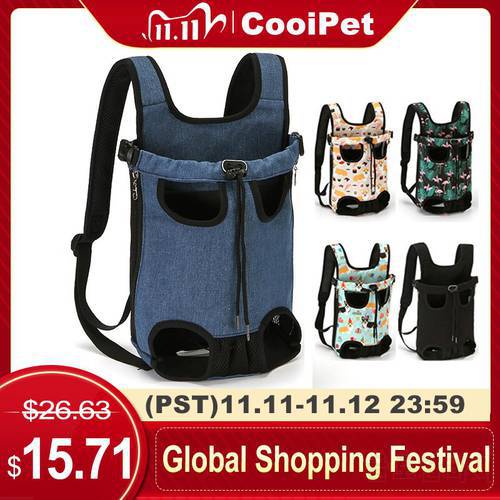 Cat Dog Carrier Backpack Mesh Outdoor Travel Products Breathable Shoulder Handle Bags for Small Pets
