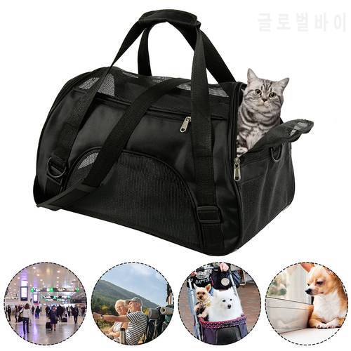 Outdoor Portable Waterproof Cloth Folding Breathable Pet Carrier Travel Bag for Dogs Cats Comfortable Dog Pet Carrier Backpack