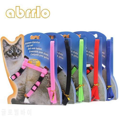 Abrrlo Pets Puppy Harness Dog Coller Harnesses Nylon Nickel Plated Metal Goods Quality Blue, Red, Black, Green, Pink