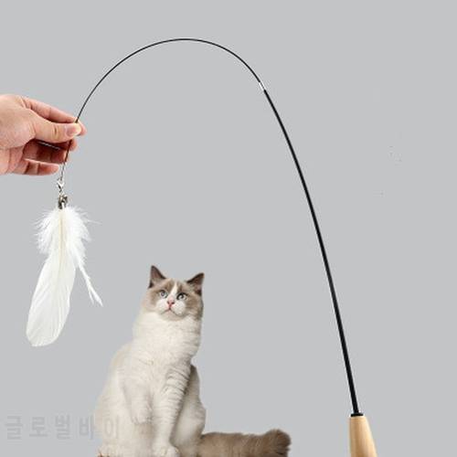 10 Style 1PC Cat Toys Kitten Interactive Stick Funny Cat Fishing Rod Game Wand Feather Stick Toy Pet Supplies Cat Accessory