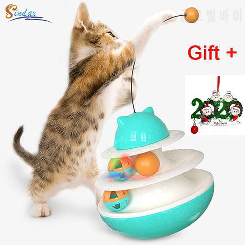 Interactive Cat Toy IQ Treat Ball Tumbler Egg Smarter Pet Toy Food Dispenser For Cats Shaking Playing Training Ball Pet Supplies
