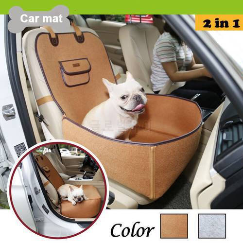 Portable Waterproof Travel 2 in 1 Carrier For Dogs Folding Thick Pet Cat Dog Car Booster Seat Cover Outdoor Pet Bag Hammock