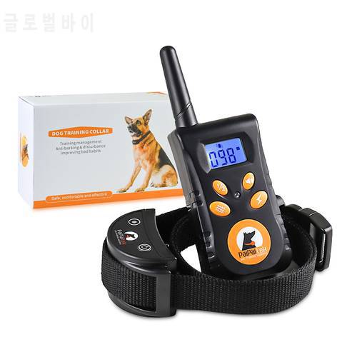 Paipaitek Pet Training Collar Dog Anti-Bark Control Collar With Remote 550yd Range for S/M Dogs Safe Waterproof Rechargeable