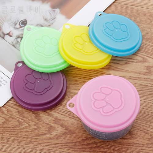 1/3pcs Pet Food Tin Cover Dog Cat Bowl Plastic Lids Can Caps Fresh Top Covers Storage Box Cover Pet Home Outdoor Daily Supplies