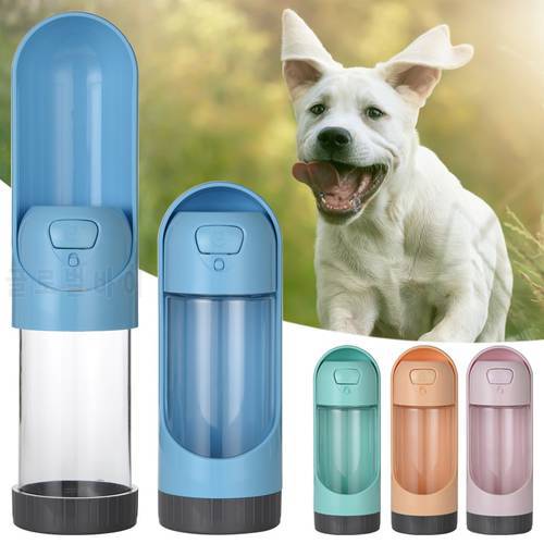 Portable Pet Dog Water Bottle For Small Dogs Travel Puppy Cat Drinking Bowl Water Dispenser Feeder With Activated Carbon Filter