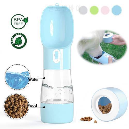 Portable Pet Dog Water Bottle Multifunction Dog Drinking Bowl Food Feeder for Puppy Cat Pet Dog Water Dispenser Feeding Supplies