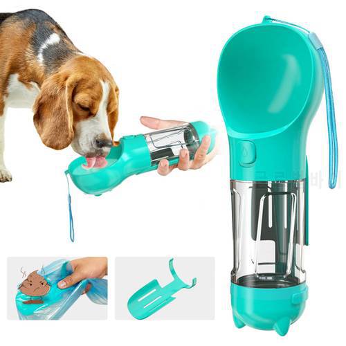 3 in 1 Pet dog water cup Multi-purpose Portable for small large dog outdoor travel drink water bottle+Poop shovel dog supplies