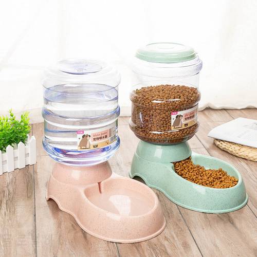 High Capacity Pet Food Bowl Automatic Cat Water Fountain Golden Retriever Pet Feeding Pet Water Dispenser Dog Bowl for Large Dog