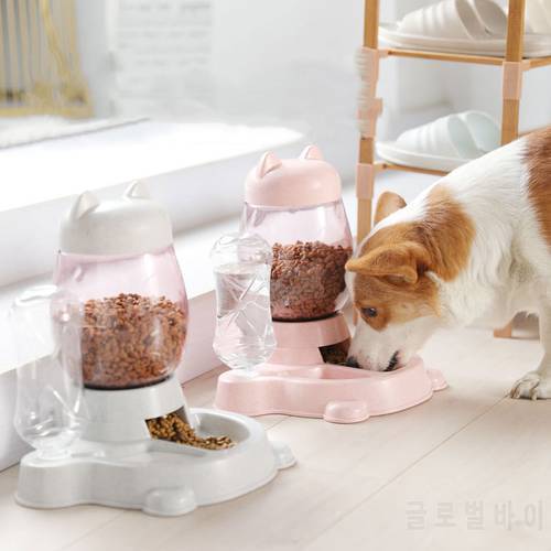 2.2L Pet Automatic Feeder Dog Cat Drinking Bowl For Dogs Water Drinking Feeder Cat Feeding Large Capacity Dispenser Pet Cat Dog