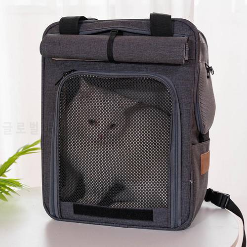 Portable Pet Dog Cats Carriers Backpack Pet Carrier Shoulder Bag Breathable Mesh Window Backpack for Cats Carrier Backpack Bag