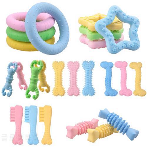 New Rubber Dog Toy with Thorn Bone Rubber Ring Molar Teeth Pet Toy Dog Bite Resistant Molar Training Shipping