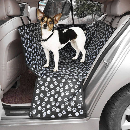 Dog Carriers Car Seat Waterproof Rear Back Pet Dog Car Seat Cover Mats Hammock Protector with Safety Belt Transportin Perro