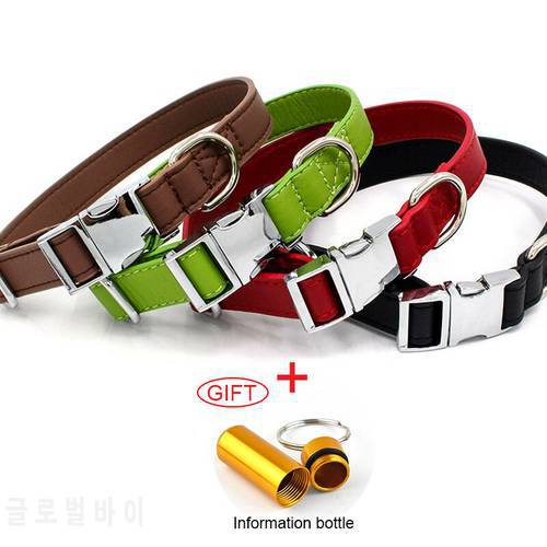Soft And Ultra-light Pet Collar Dog Collar Personalized Necklace With Anti-lost Message Bottle, Suitable For Small Cats Dogs