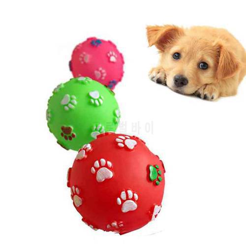 Chihuahua Dog Toys Ball French Bulldog Hondenspeeltjes Puppy Toys Squeeze Sound Durable & Funny Squeaky Rubber Bite-resistant