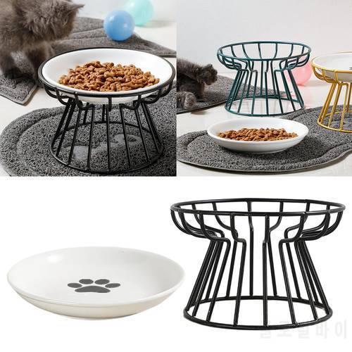 Pet Elevated Bowls Pet Raised Feeder Food Water Bowl W/ Stand For Cat Dog