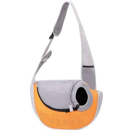 Pet Carrier Hand Free Sling Adjustable Padded Strap Tote Bag Breathable Shoulder Bag Safety Belt Carrying Bag For Small Dog Cat