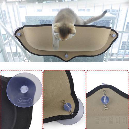 20kg Hot Sale Pet Hammock Beds With Strong Suction Cups Cat Hanging Sleeping Bed Comfortable Warm Ferret Cage Cat Shelf Seat Bed