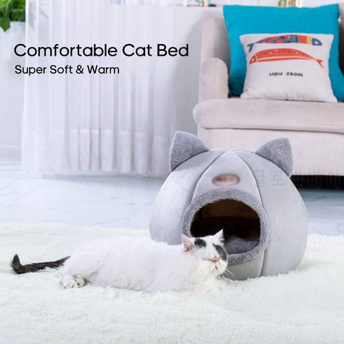 Cat Bed Warm Pet Cat House Cave Soft Winter Puppy Cat Dog Cushion Mat Small Dogs Cats House Kennel Nest Sleeping Bed Pet Product