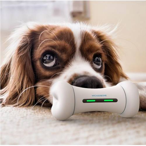 2021 Newly Dog Toy Interactive Emotions WICKEDBONE Smart Pet Bone APP Control Pet Silicone Wheels