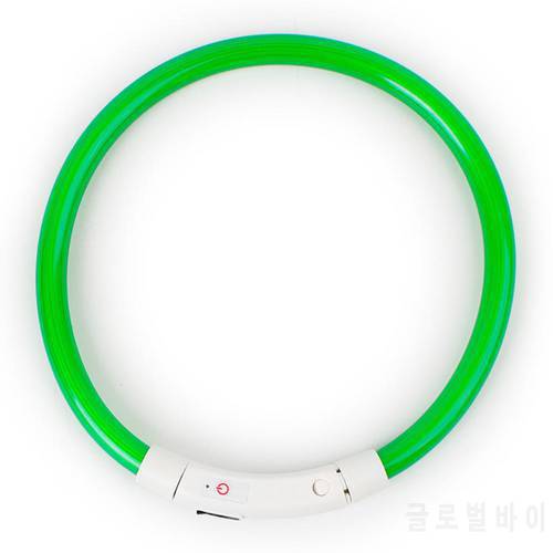 Glow Dog Collars Rechargeable LED Night Flashing Luminous USB Charging Pet Dog Puppy Neck Collar light S M L size