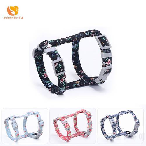 Cat Harness And Leash 4 Colors Cloth Materical For Animals Japanese Style I-shaped Adjustable Pet Traction Harness Belt