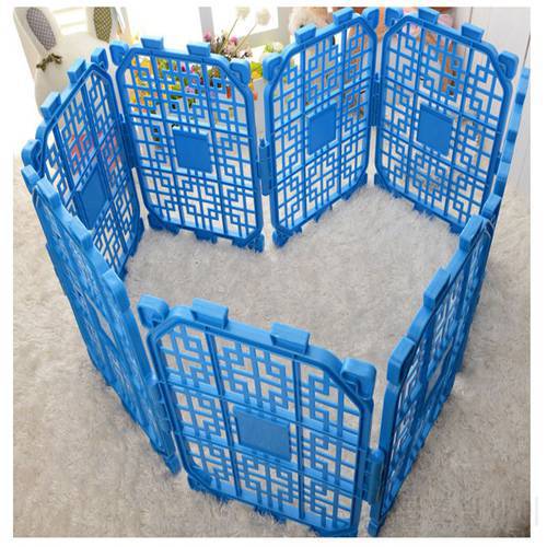 Exercise Pet Playpen without Door Household DIY plastic dog fence 40*30cm Yard Folding Fence for Dog Guinea Pigs Rabbit Puppy