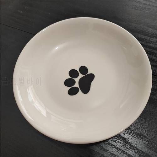 New Cute Patterns Ceramic Pet Bowl Cute Cat Bowl Food Basin Dog Pot Pet Eat Bowls Round Ceramic Bowls Feeders