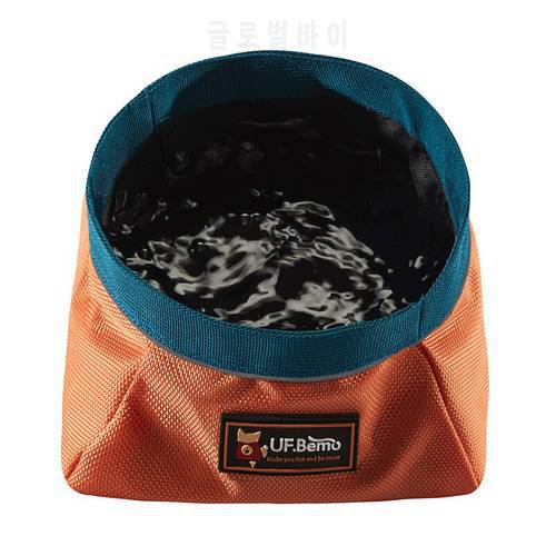 UFBemo High Quality Polyester Waterproof Convenient Foldable Water and Food Bowl for Pet Dog Cat