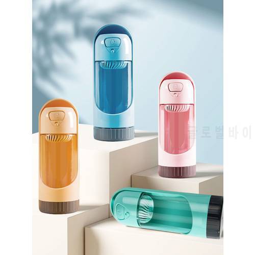 Dog Water Bottle Drinking Portable Outdoor Pet Water Dispenser Tumbler Retractable Portable Water Bottle Activated Carbon Filter