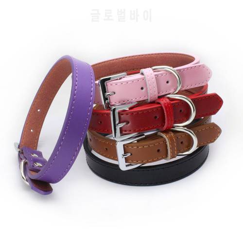 Genuine leather Small Dogs Collars Cat Puppy Animals Accessories Necklace Leather For Pets Collar Chihuahua collier pour chien