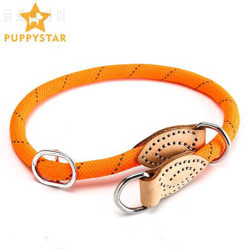 Cute Pet Dog Collar High Quality Adjustable Soft Round Rope Love Dog Collar For Small Cat Dog Puppy Husky Nylon Collar YS0063