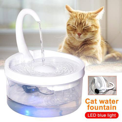 2L Automatic Pet Cat Water Fountain Dog Cat Pet Mute Drinker Feeder Bowl Pet Drinking Fountain Dispenser