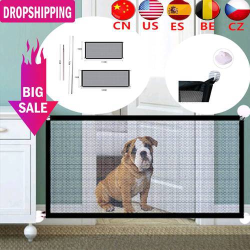 2020 Pet Dog Gate Pet Fence Barrier Folding Safe Guard Indoor Outdoor Puppy Dog Separation Protect Enclosure Pet Supplies