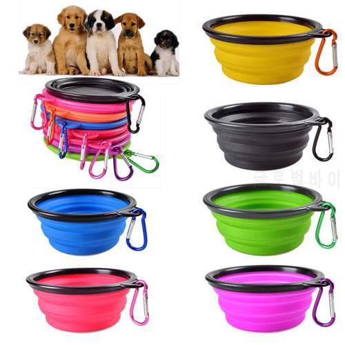 Portable Foldable Collapsible Pet Cat Dog Food Water Feeding Travel Dog Bowl Для Собак Миска Для Кошки Миска Для Собак Dla Psa