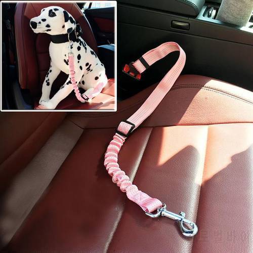 Dog Seat Belt Dog Car Seatbelts Adjustable Pet Seat Belt for dogs/cat Vehicle Nylon Pet Safety Seat Belts Elastic Reflective