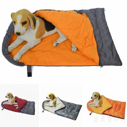2023 New Winter Pet Bed Mat Large Size 114*72CM Polyester Waterproof Warm Nest For Cat House Home Outdoor Big Dog Sleeping Bag