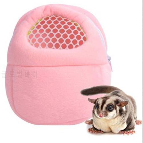 Small Pet Carrier Rabbit Cage Hamster Chinchilla Travel Warm Bags Cages Guinea Pig Carry Pouch Bag Breathable