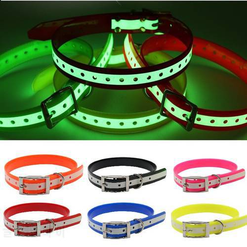 Pet Supplies TPU Luminous Dog Collar Waterproof Adjustable Night Glowing Night Safety Collars Deodorant Clean and Easy To Clean